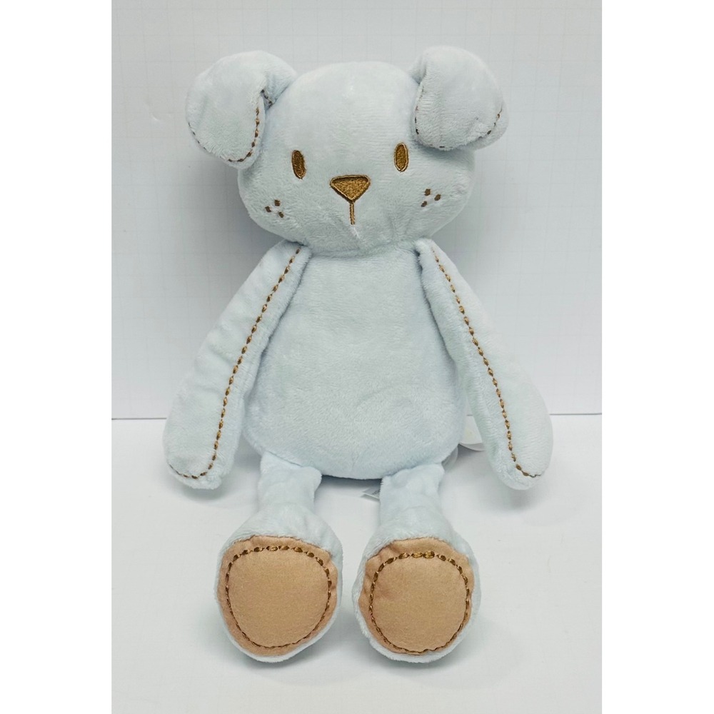 Animal Adventure Safe & Soft 14" Light Blue Embroidered Puppy Dog Plush Toy 2021